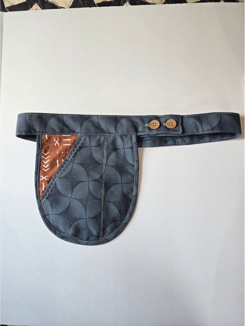 Handmade Asheville Artists adjustable multi Patterned Belt Bag festival